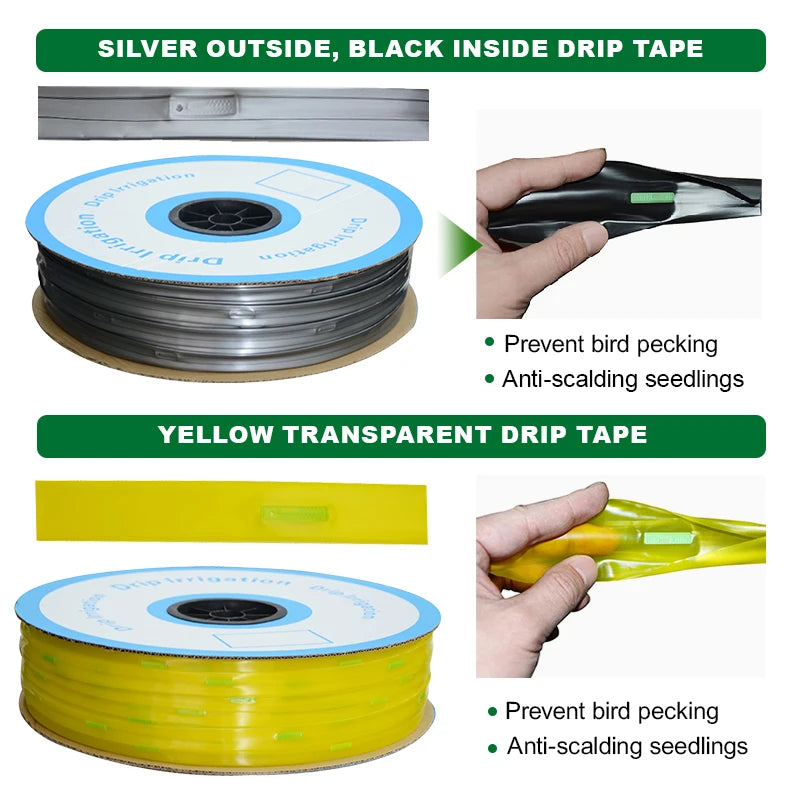 China Manufacture Drip Tape 2000m PE Flat Tubing 0.4mm 1 Hectare Drip Tape Irrigation System for Berry Farm Irrigation Peru