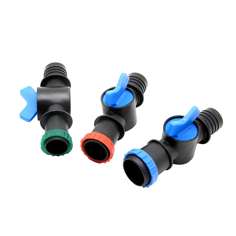 Plastic Irrigation Fittings Bypass Valve 40mm Micro Spray Tape Accessories Connector Valves Rain Hose Connector Greenhouse Home
