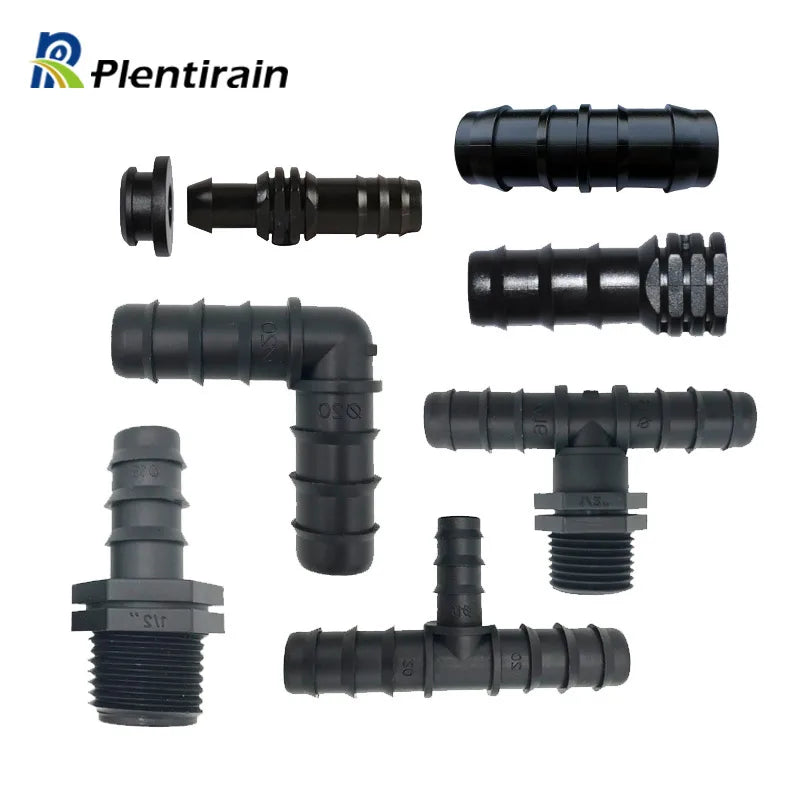Drip Pipe Fitting 16mm Barbed Tee Connector Irrigation System Drip Hose Fittings