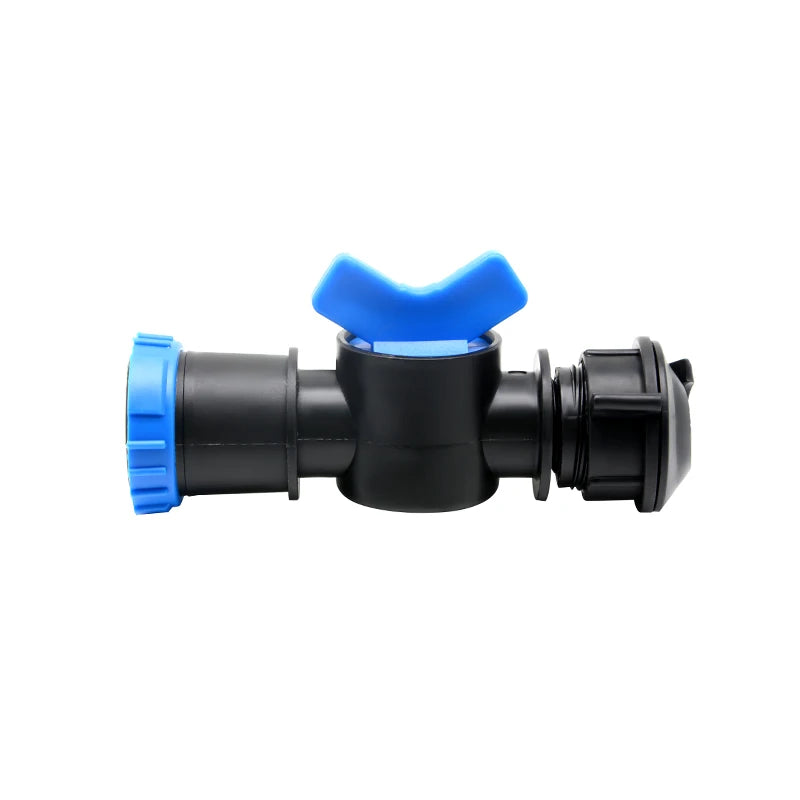 Adjustable 32mm Spiral Bypass Valve Straight Through Switch PE Layflat Rain Hose for Agriculture Drip Irrigation Kit
