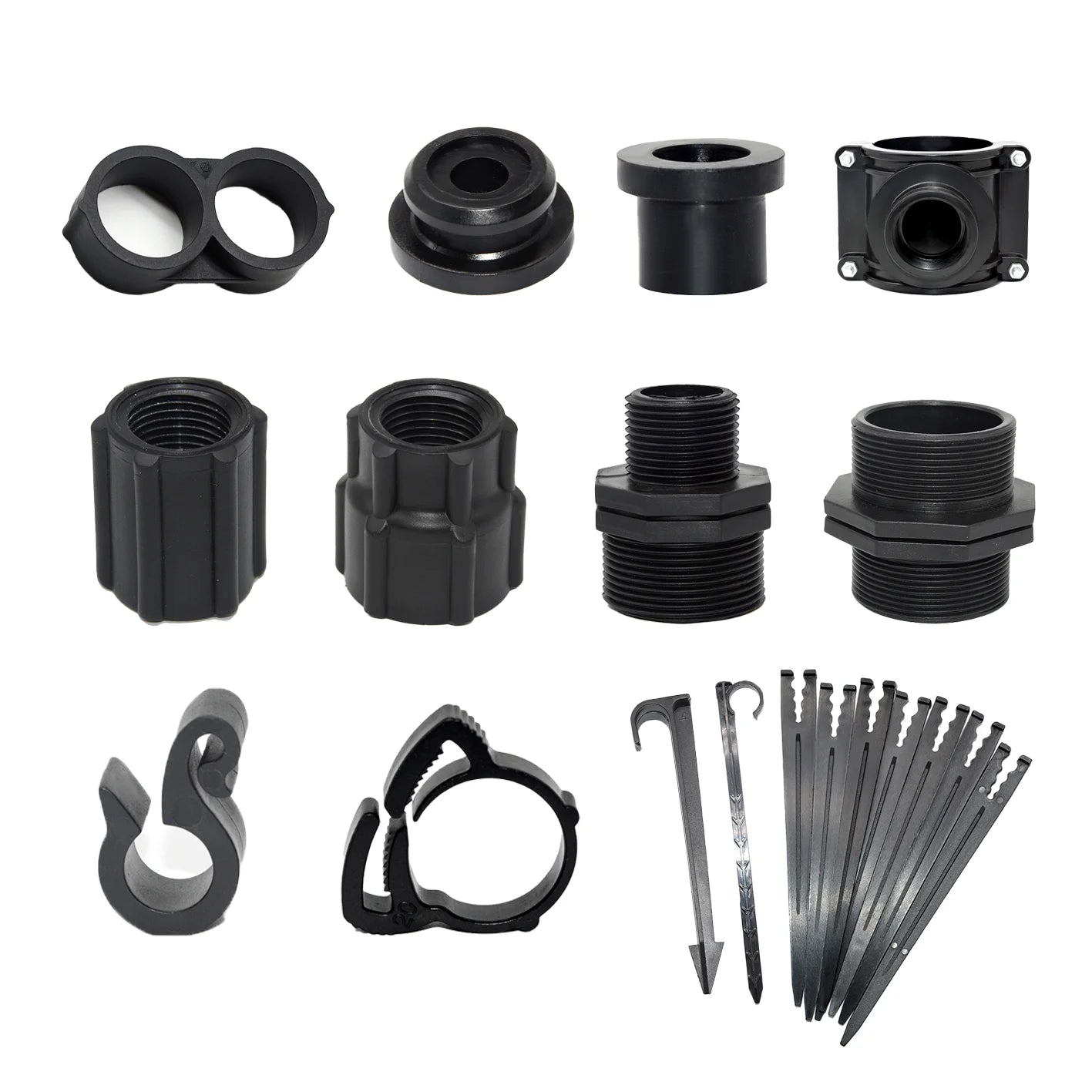 Plastic Drip Irrigation System Fittings & Connectors for Greenhouse and Water Hose Applications