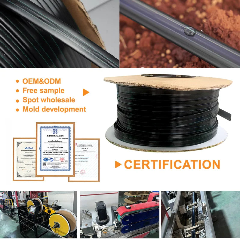 Agricultural Irrigation Companies 16m Drip Tape 20 cm Spacing Drip Irrigation System for Greenhouse Use