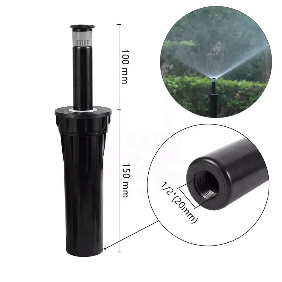 Female Thread Irrigation Sprinkler Nozzle Head Adjustable Pop up Sprinkler