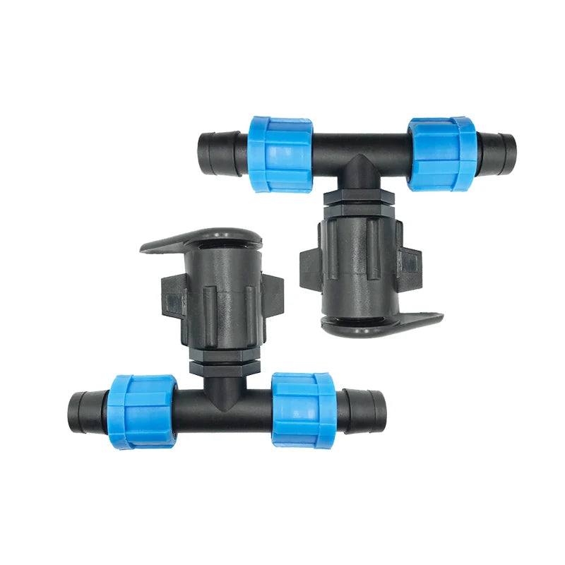 Drip Irrigation Fitting Drip Tape and Layflat Hose Tee Connector