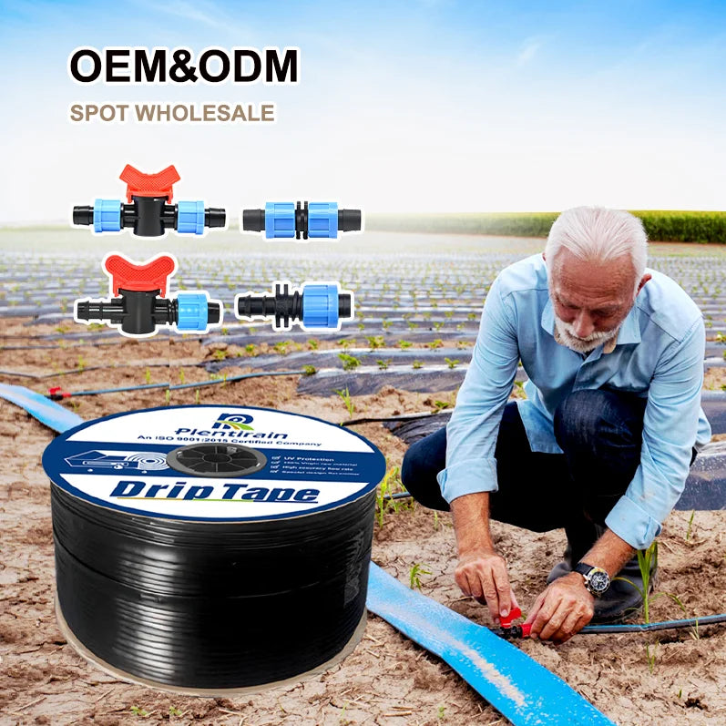Watering & Irrigation Drip Tape 0.4mm Agriculture Drip Irrigation Tape Flat Water Drip Tape 16mm for Farm Irrigation System Peru