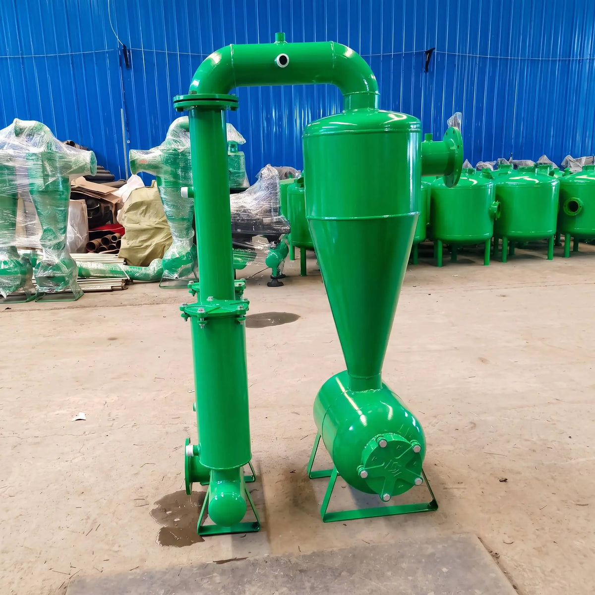 HYRT 自动反冲洗介质砂滤器高效净水过滤器，适用于农场温室灌溉