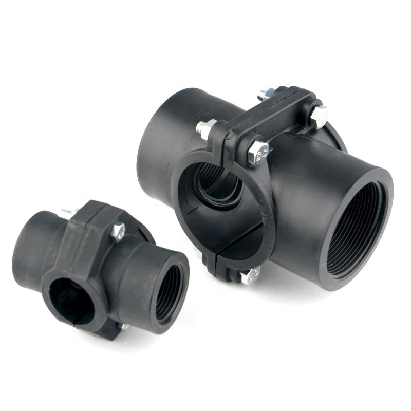 Pipe Clamp Saddle Female Saddle Base Plastic pp Clamp Saddle for Water Supply and Irrigation
