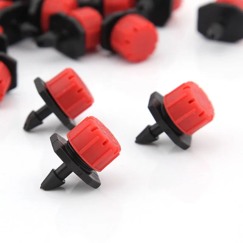DIY 8 Holes Adjustable Online Dripper with Barbed Connector for Drip Irrigation System for Garden Pot Plants Seedlings Watering