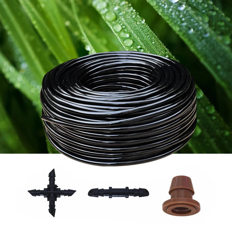 Flexible 1/8 Inch PVC Drip Irrigation Pipe Drip Irrigation Kit for Precise Watering in Gardens and Greenhouses