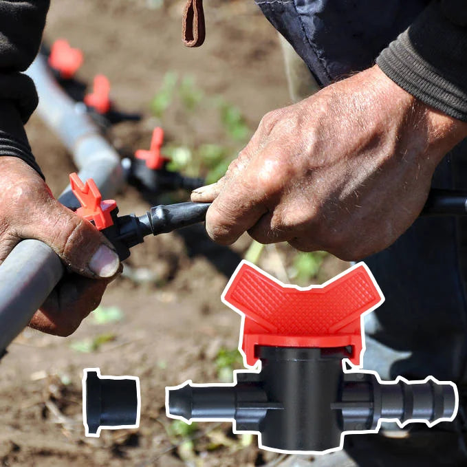 Plentirain Agriculture Irrigation System Drip Irrigation Pipe Barbed Valve Accessories Drip Tape Fittings Offtake Valve