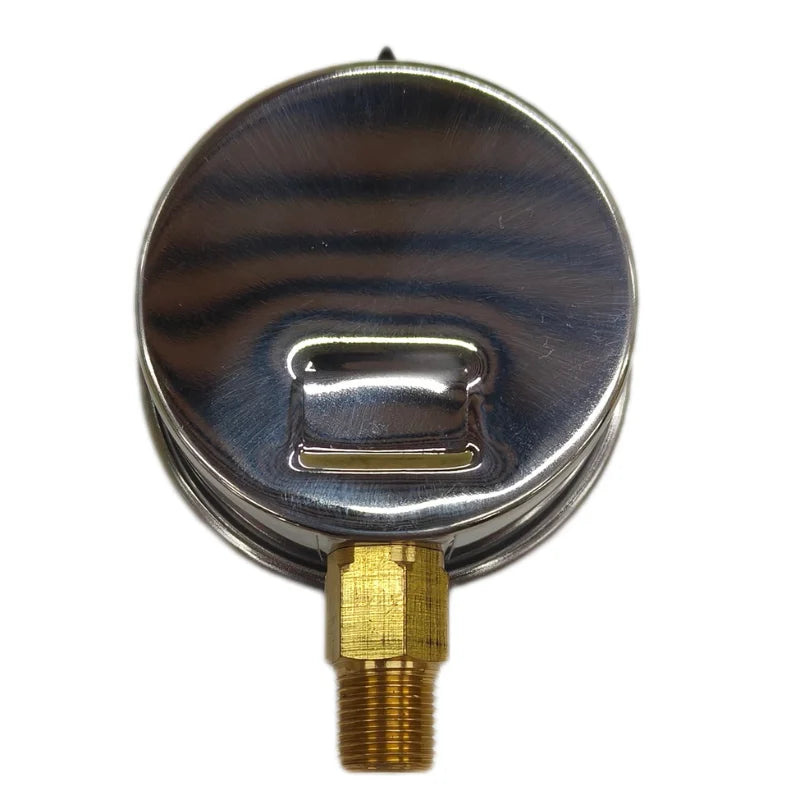 BSP Stainless Steel Glycerin Filled 2.5" Dial Agriculture Pressure Gauge ISO 9261 Certified 0-1Mpa for Drip Irrigation System