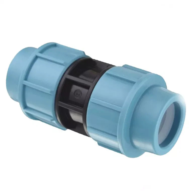 Female Thread Couplng Light Blue Straight Coupling Joint PP Compression Fitting for Irrigation