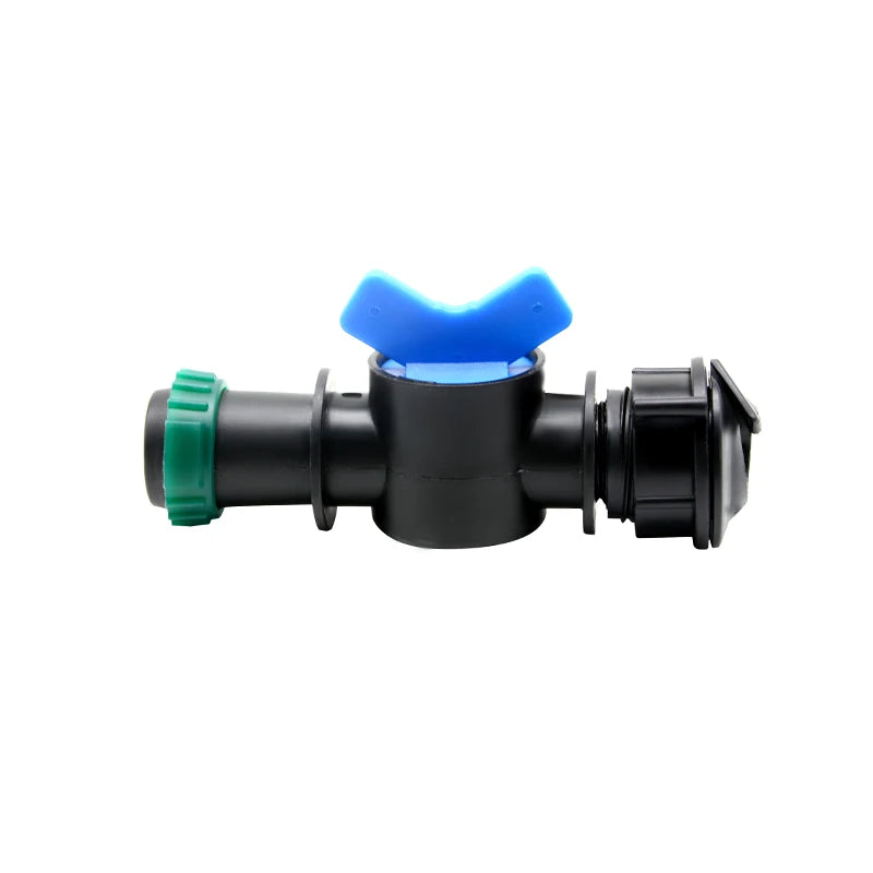 Adjustable 32mm Spiral Bypass Valve Straight Through Switch PE Layflat Rain Hose for Agriculture Drip Irrigation Kit
