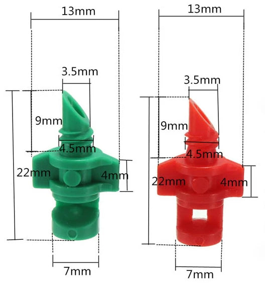 360 Degree Red Sprinkler Irrigation System for Agriculture and Garden High-Angle Water Distribution