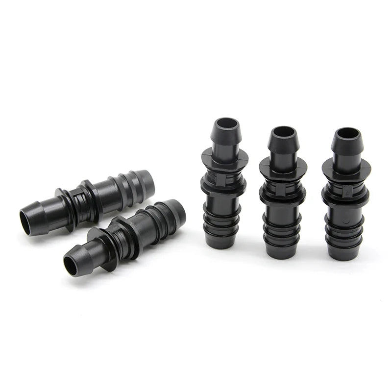 Barb Drip Irrigation Connectors 16mm Tee Connector for Water Irrigation Straight Fittings Coupling