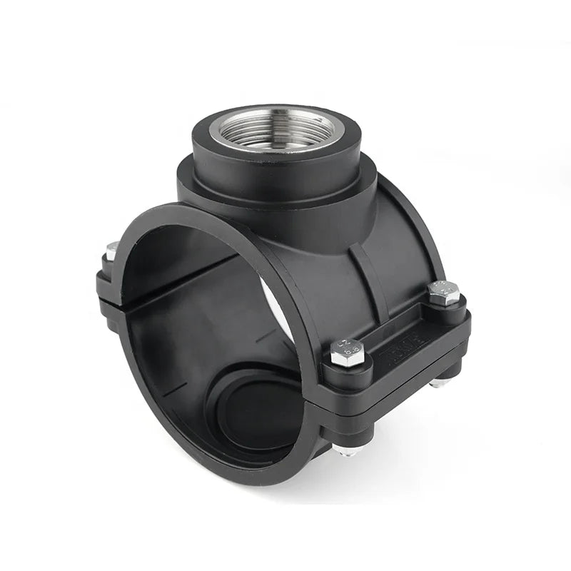 20mm-110mm Water Compression Fittings Plastic Clamp Saddles for Farm Irrigation Pipe Setting