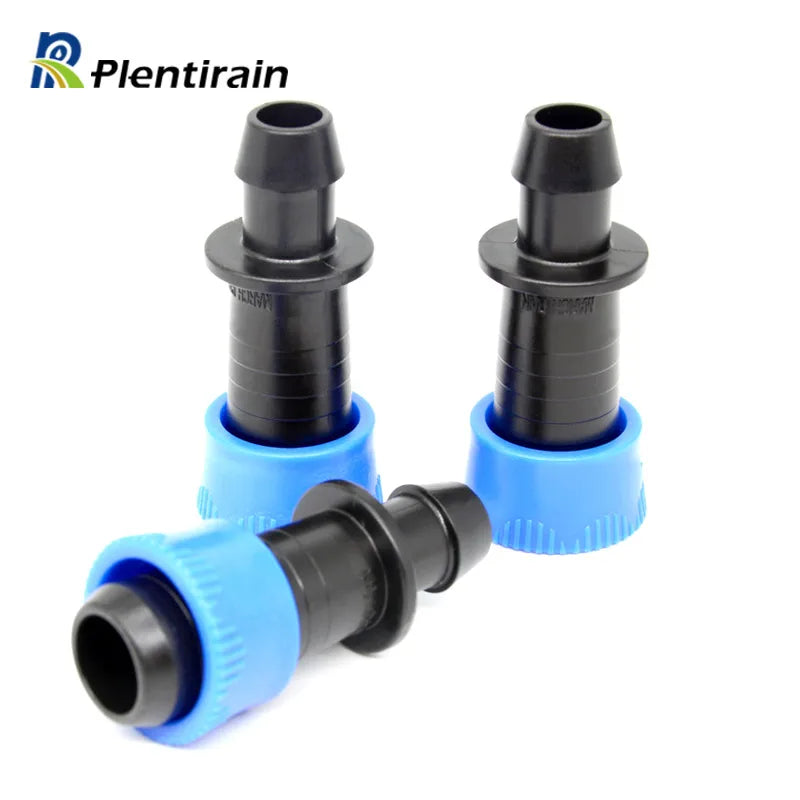 Plastic 16mm Drip Irrigation Connector Drip Tape Quick Pull Ring Accessories