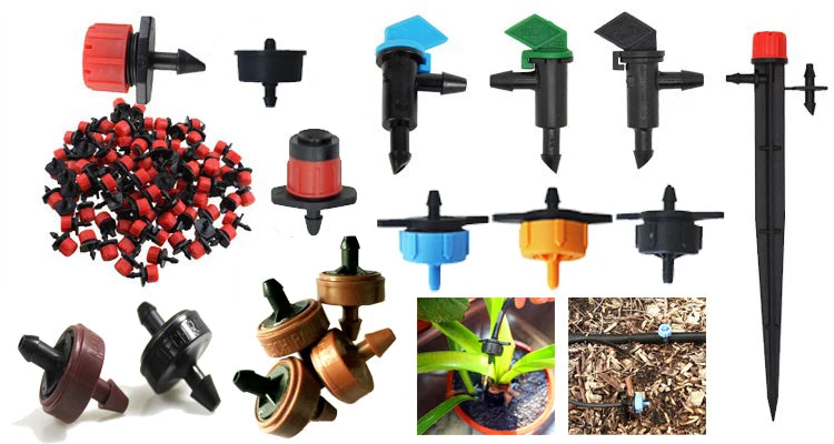 Adjustable Online Dripper Plastic Fruit Trees Drip Irrigation System Take Apart Water Saving for Application on Water Hose
