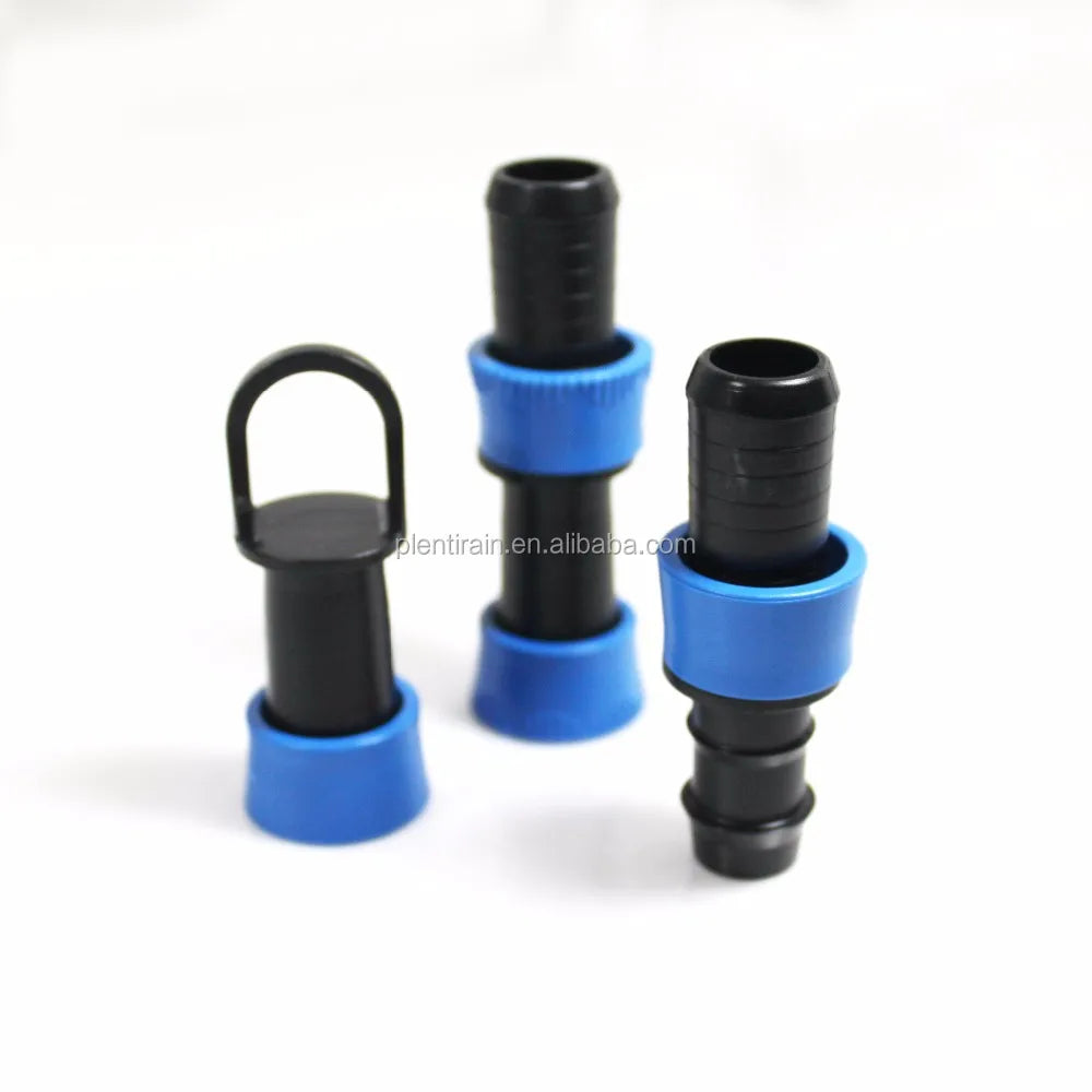 Plastic Plastic Material Irrigation Fittings Drip Tape Fittings for Farm System and Drip Irrigation System