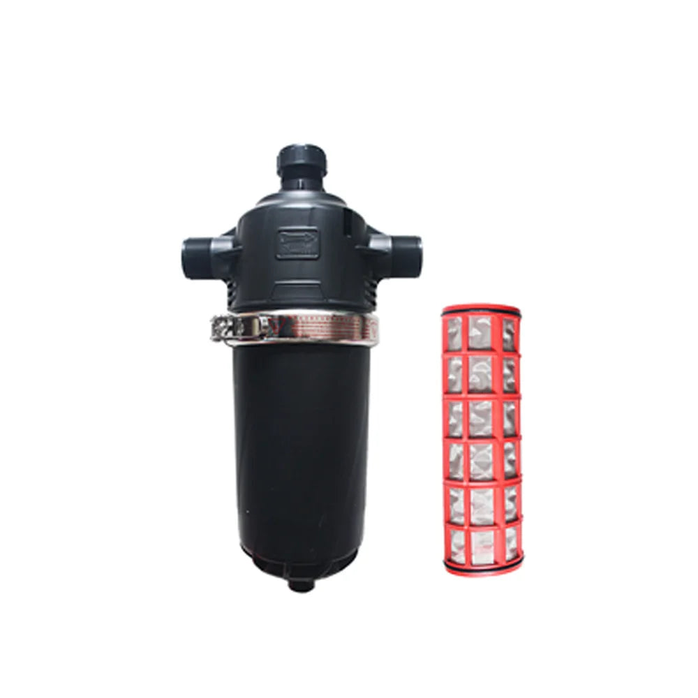 T Type 3/4 Inch Auto Backflushing Disc Filter Unit Garden Irrigation Disc Water Filter Agriculture Farm PVC Black