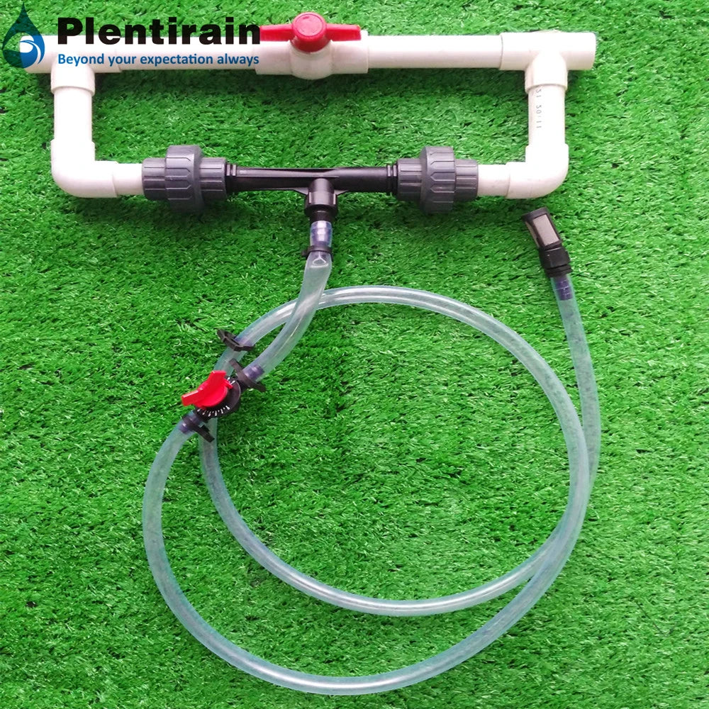 3/4" Garden Irrigation Device Venturi Fertilizer Injector Switch Water Tube Kit