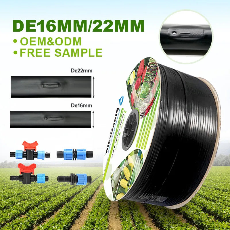 Drip Irrigation System Wholesale Water Saving Drip Tape Irrigation 2000m Packaging Can Be Customized for Watermelon