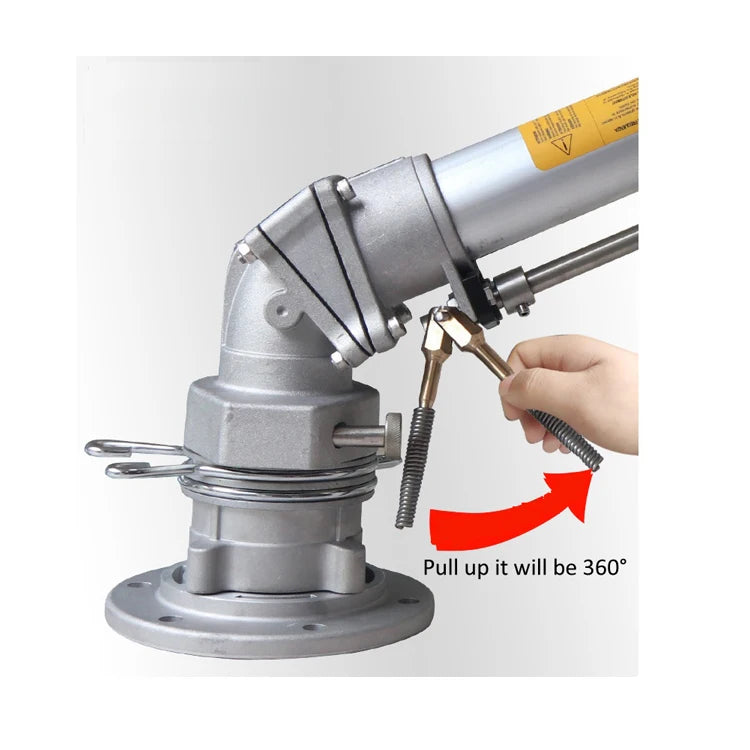 2'' Metal Impact Sprinkler with Aluminium Alloy and Brass 3 Inch Big Rain Gun 4 Inches Hose and Pipe Flange Connection