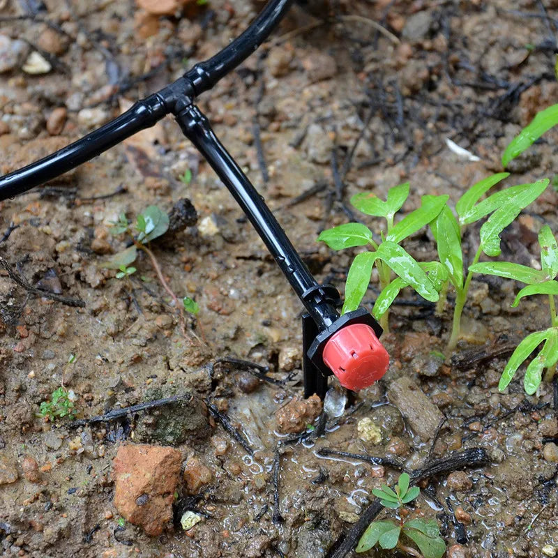 Greenhose 1/4 Inch Micro Drip Irrigation System Online Adjustable Self-Regulate Dripper for Greenhouse & Water Hose