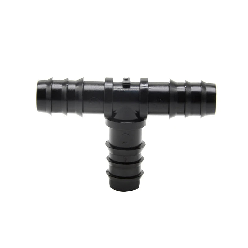 Agriculture Drip Irrigation Drip Tape Tee Barb Connector BOM Valve for Water Hose Garden Irrigation Durable Plastic ISO9001