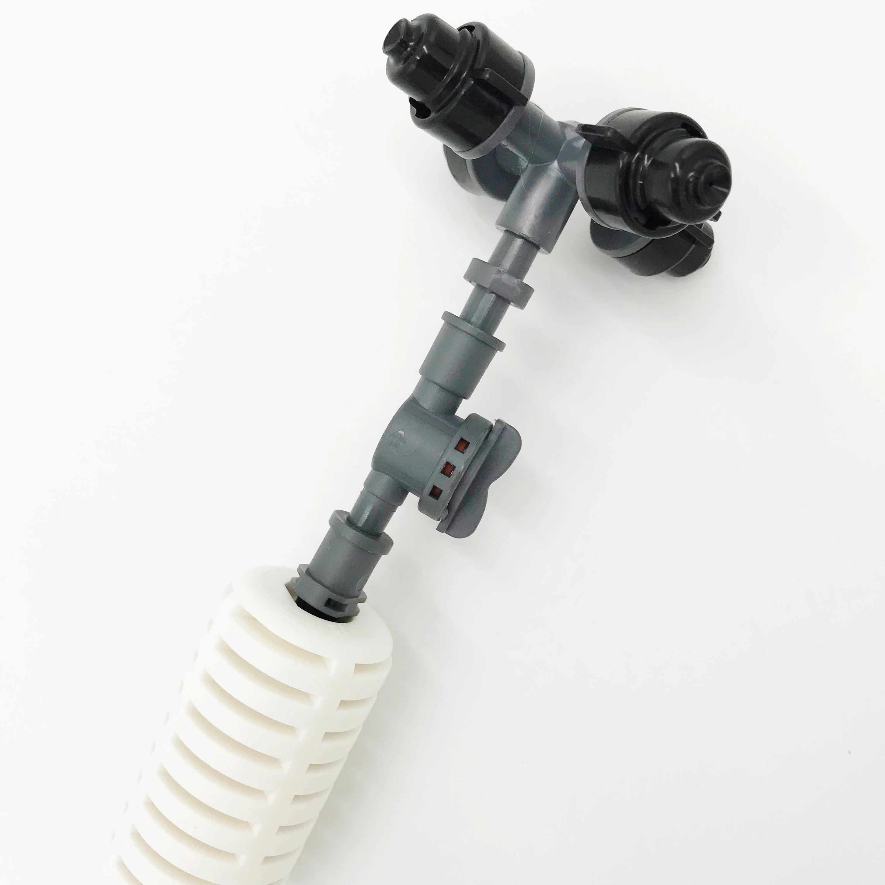 Four Way Cross Misting Irrigation System Micro Sprinkler Fogger Spray Nozzle Garden Hanging Sprinkler