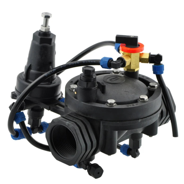 Plentirain 1.5 Inch Irrigation Solenoid Valve Option AC DC LATCH Manually With Pressure Regulator