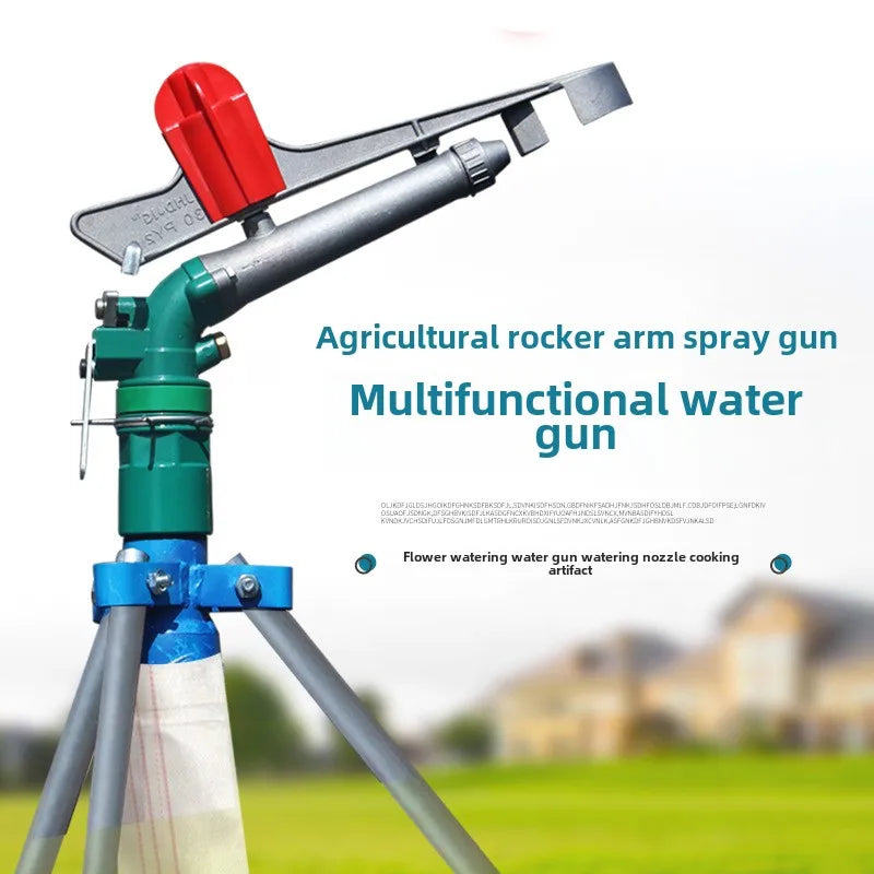 Large Swing Arm Automatic Rotating 360 Degree Sprinkler Garden Farmland Irrigation Watering Spray Gun Agricultural Irrigation