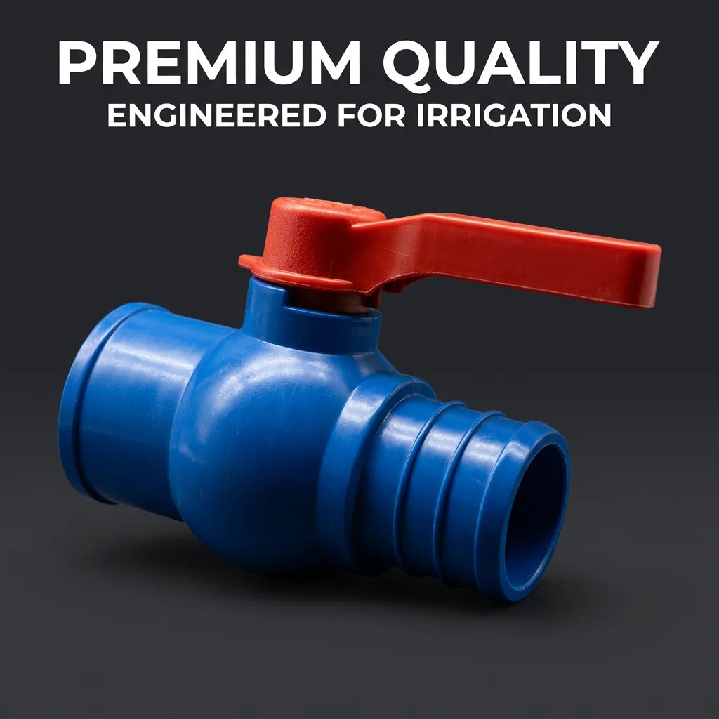 Irrigation Pipe Connector PVC Layflat Hose Fitting Connector Three Way Pvc Tee Ball Valve for Pe Pipe