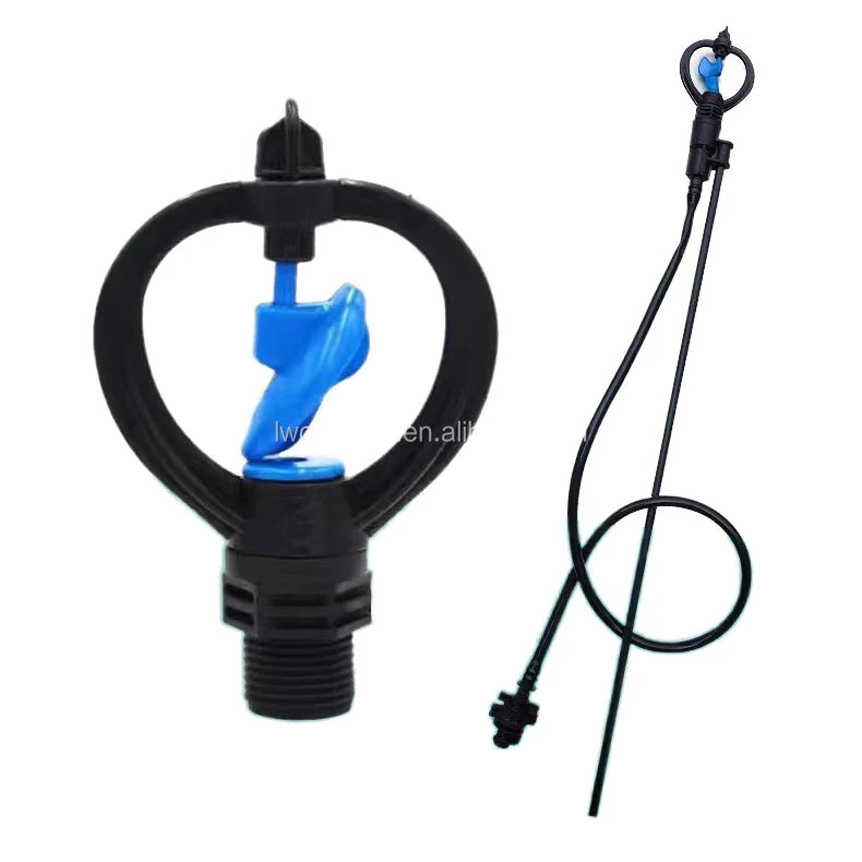 Greenhouse Sprinkler Irrigation Set Rotating Micro Sprinkler Plastic Sprayer Spray Range 0.8-4.3m Home Use