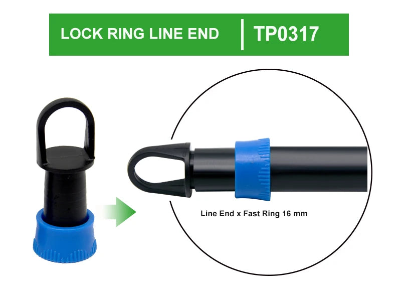 Fast Ring Connector for Thin-Walled Drip Line Drip Irrigation System Garden Agricultural Watering Hose Fitting 17mm