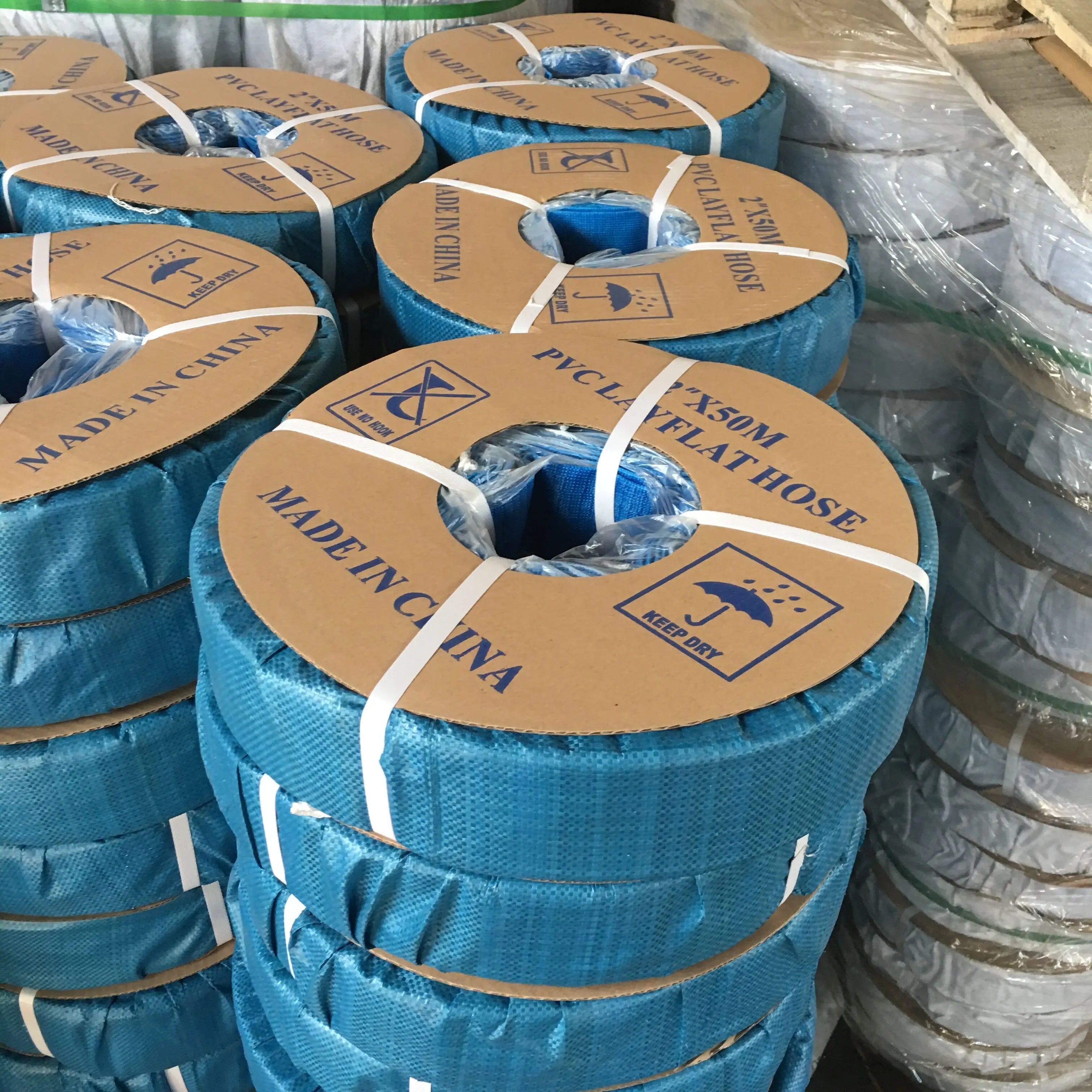 High Quality 4 Inch PVC Layflat Hose for Agriculture Irrigation System PE Plastic Drip Irrigation Pipe High Pressure Rolling