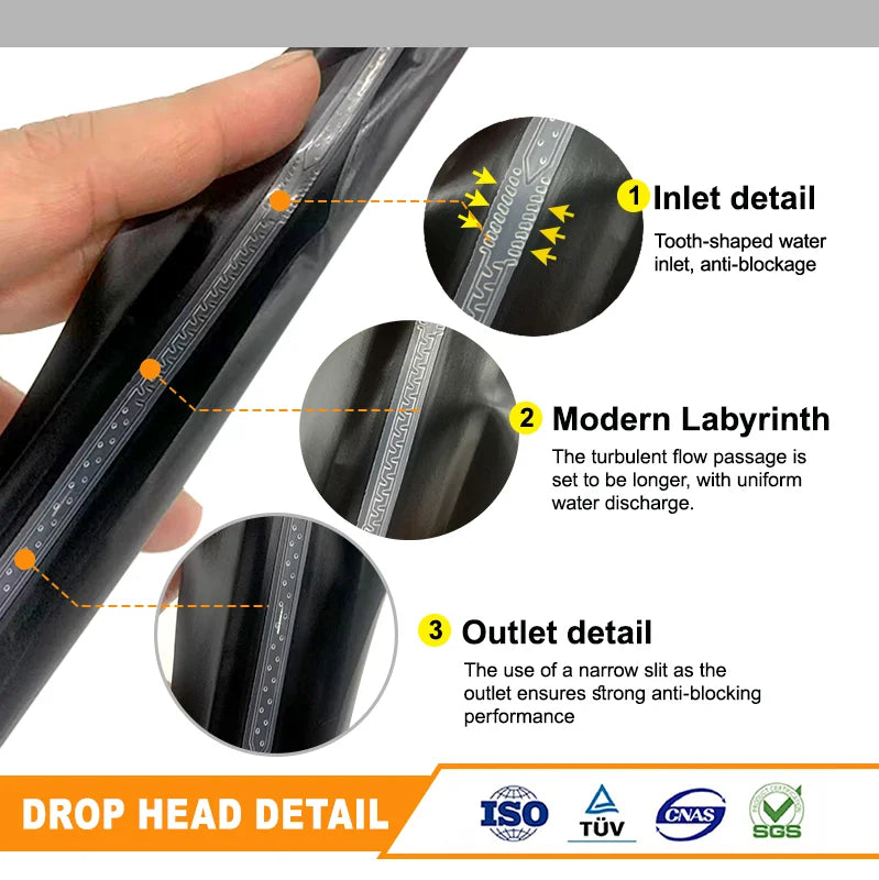 Plentirain China Wholesale 100% Virgin Black 16mm PE Flat Emitter Drip Tape Agricultural Hose for Drip Irrigation System