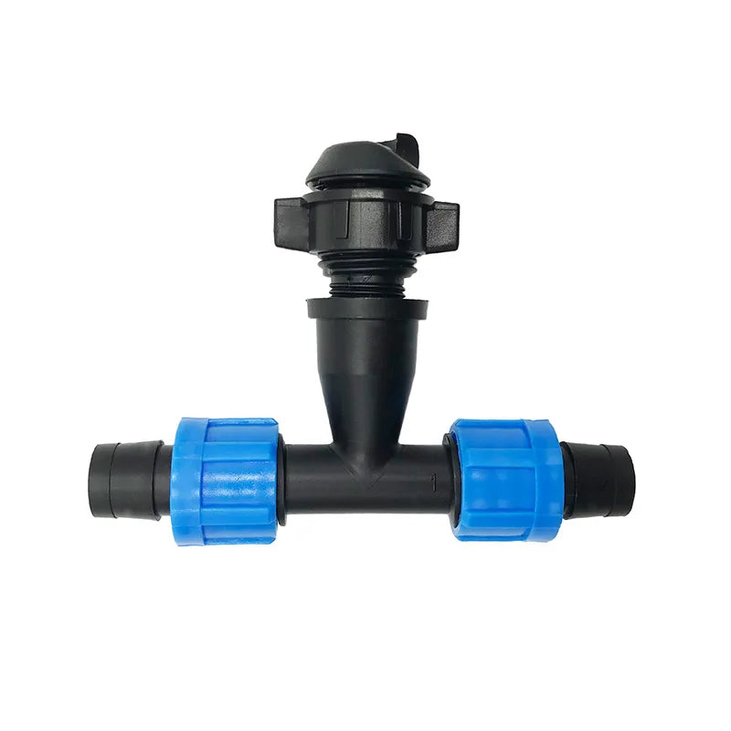 Tee Lock Ring Offtake Layflat Hose Drip Tape Fittings Connector for Agricultural Watering Irrigation Hose