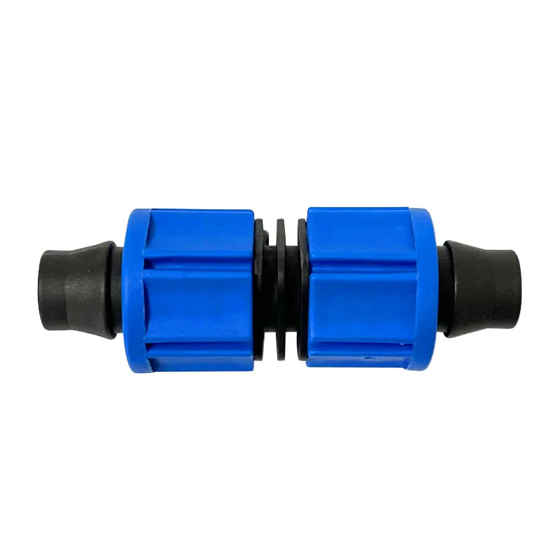 Drip Tape Couplings for Irrigation 16mm 2-Way Quick Connector Thread Lock Extension Joint Greenhouse