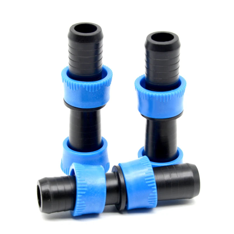 17mm Plastic and PP Drip Irrigation Lock Ring Coupling Drip Tape Fittings with Rubber Ring