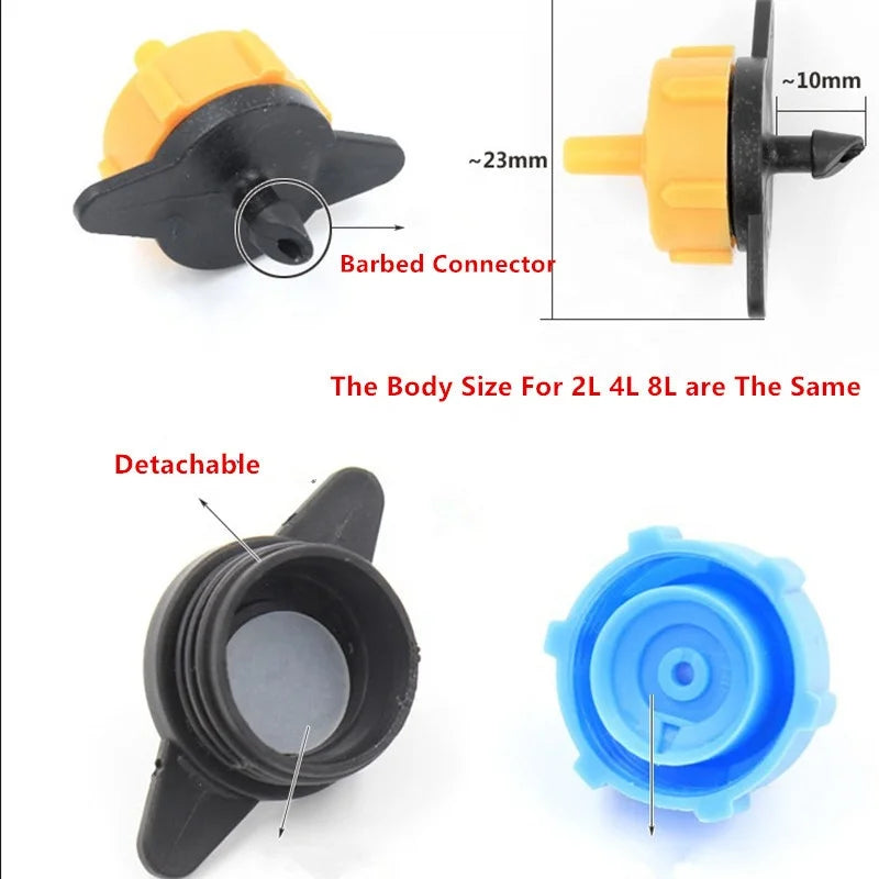 2LPH PC Dripper Pressure Compensating Dripper Drip Emitter for Arrow Drip System on Line Dripper