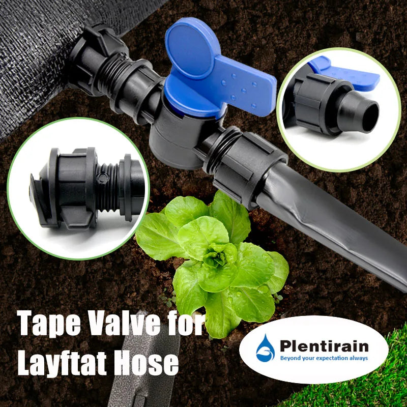 Drip Irrigtaion Fittings Drip Connector Drip Tape Valve for PE Lay Flat Hose or PE Oval Hose