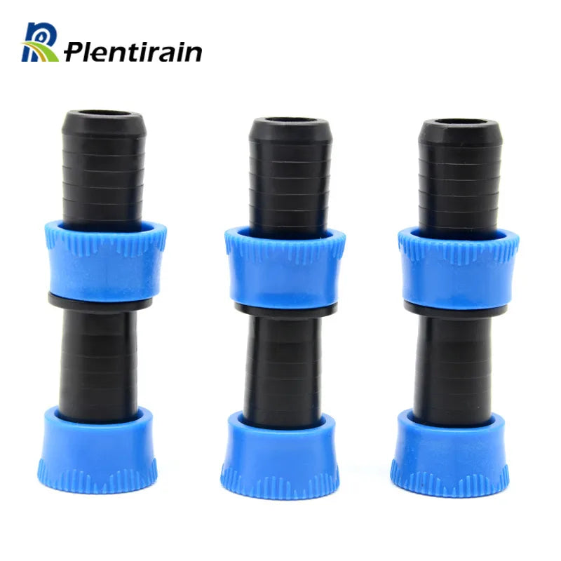 17mm Plastic and PP Drip Irrigation Lock Ring Coupling Drip Tape Fittings with Rubber Ring