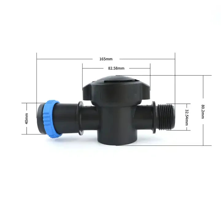 花园浇水灌溉控制器排放阀雨水喷洒胶带通过通道阀放置扁平软管配件配件
