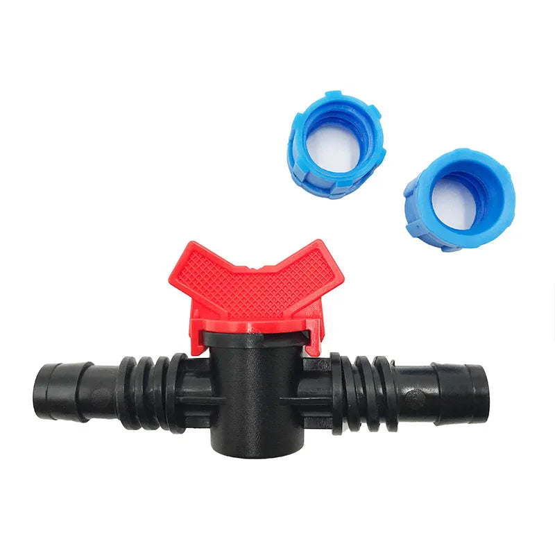 Drip Irrigation System Fittings Drip Tape Connector Drip Tape Mini Valve for Farm Garden