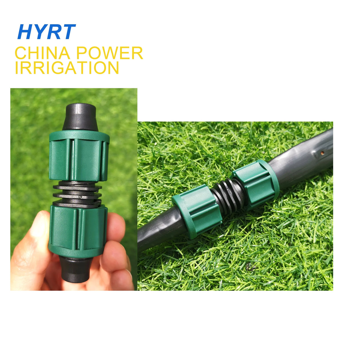 滴灌HDPE联轴器1/2英寸万向节滴头塑料压缩配件螺纹配件