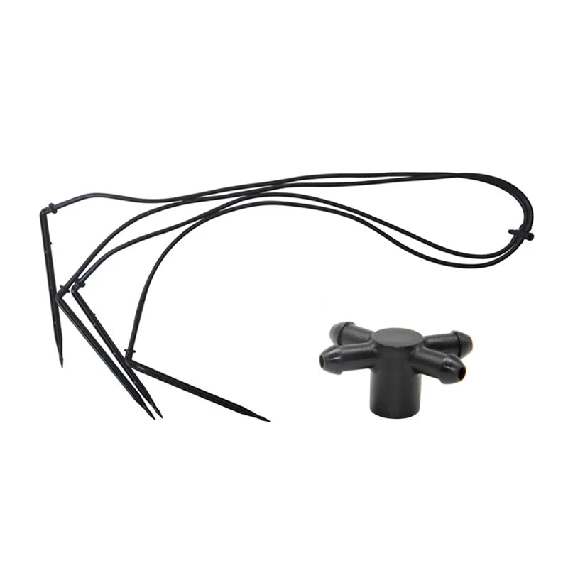4 Ways Split Irrigation Straight Pc Drip Stakes Bend Arrow Dripper for Greenhouse Irrigation