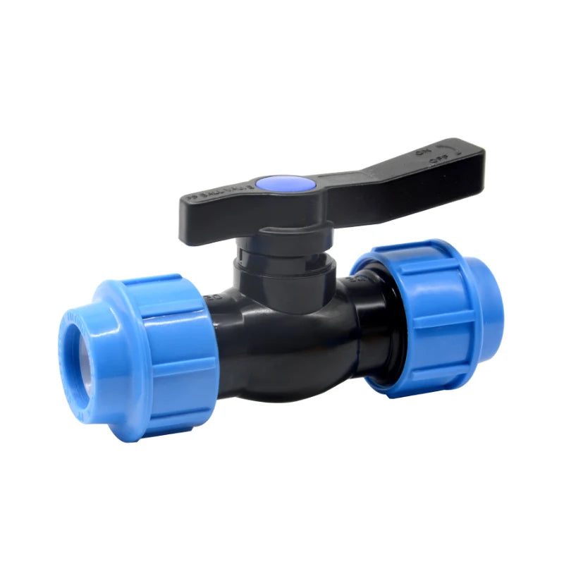 Female PP Compression Fitting Two Ways PP Union Ball Valve for Irrigation Systems