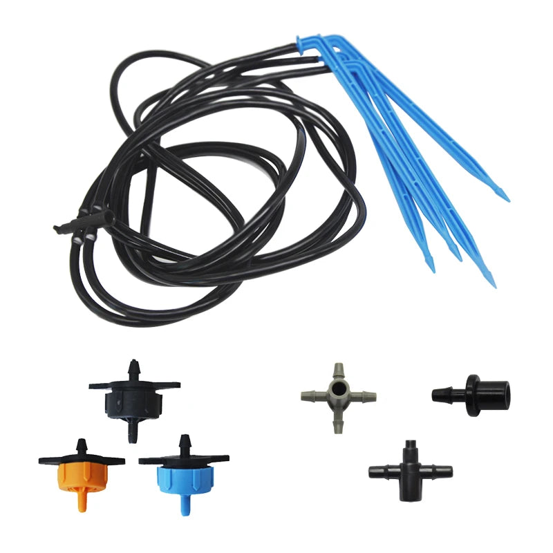 Agriculture Greenhouse Watering Drip Irrigation System Kit 4 Branch Arrow Dripper