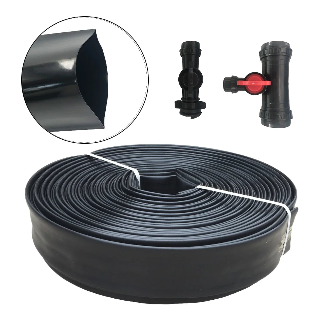 Reinforced PE Oval Hose for Garden Watering and Agricultural Irrigation with 2''-4'' Diameter and 1 Bar Pressure